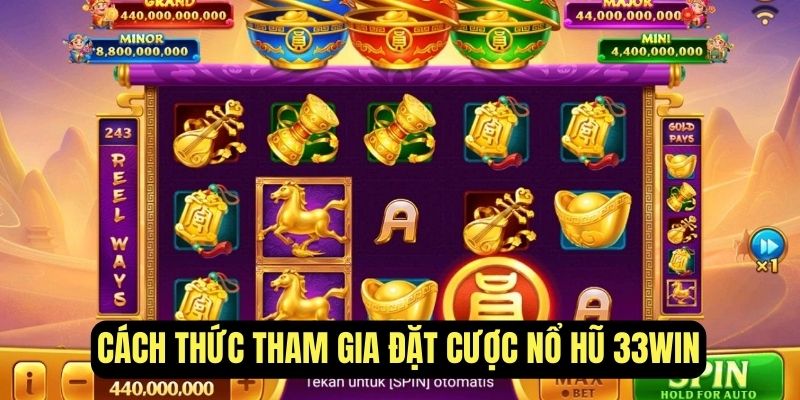 Cách thức tham gia đặt cược nổ hũ online tại 33Win